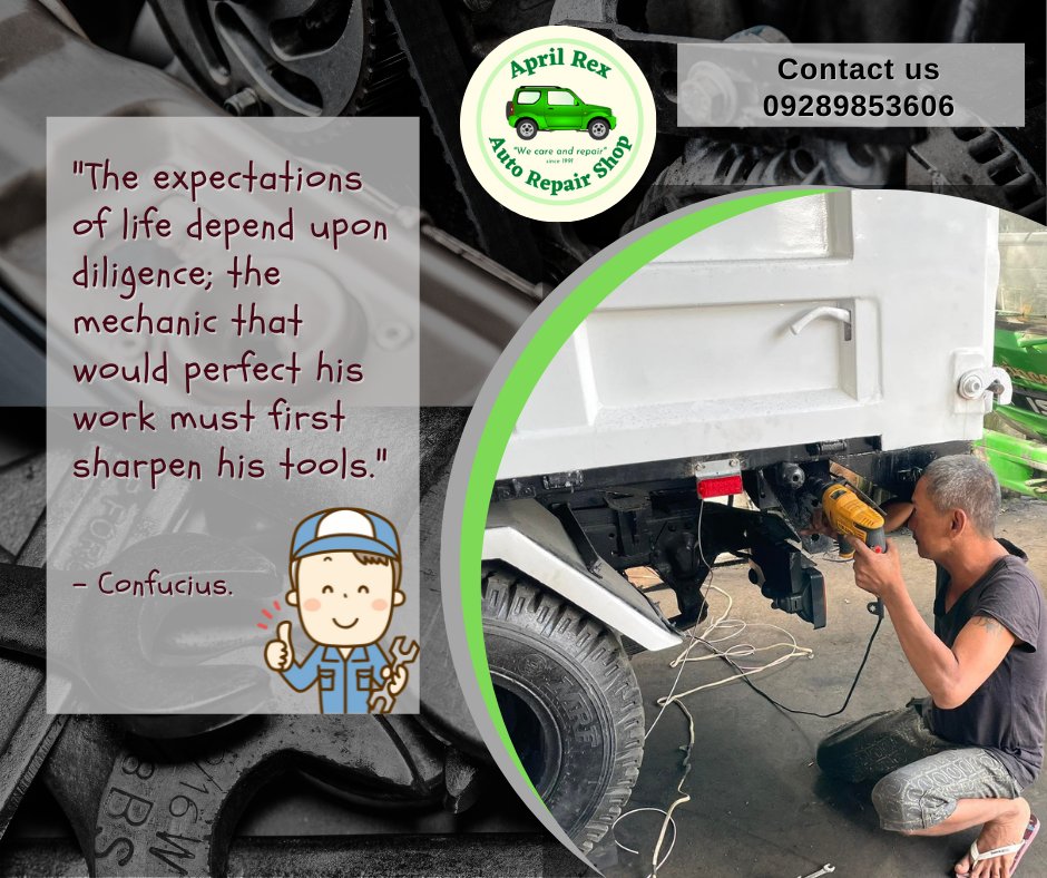 AprilRexShop's tweet photo. Get your tools ready.

#wisdomwednesday #Automotive #autorepair #autorepairshop #carcare #mechanic https://t.co/1eH9E5lN85