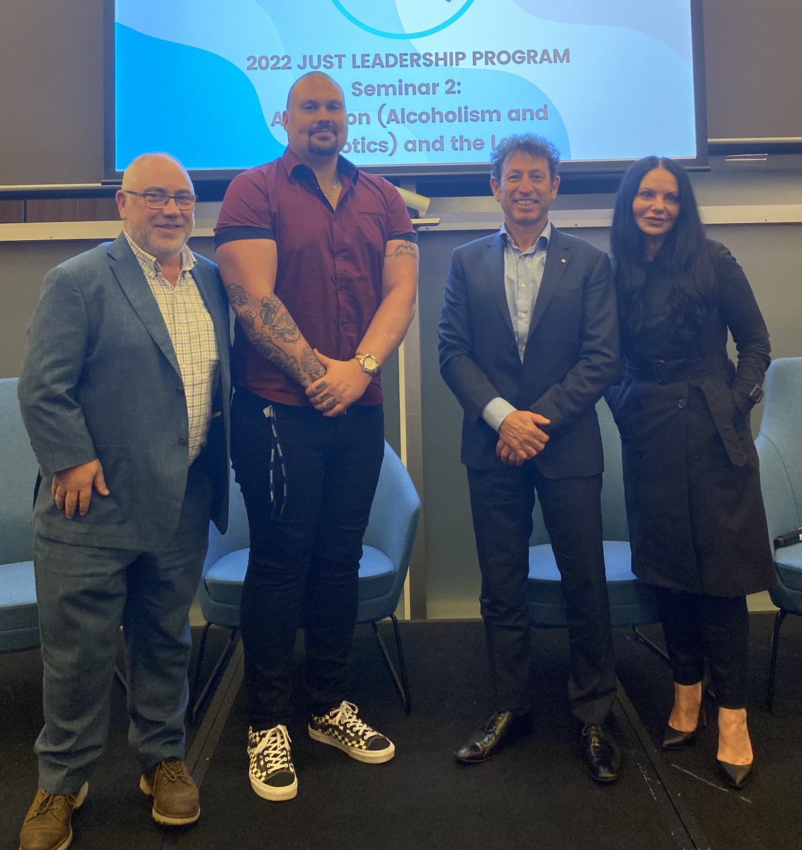 Delighted to have joined ⁦<a href="/MonashUni/">Monash University</a>⁩  Law Students Society’s Just Leadership program to speak about #Addiction &amp; the Law last night. Huge thanks to my amazing fellow speakers ⁦<a href="/baden_2002/">Baden Hicks</a>⁩ ⁦<a href="/zagikozarov/">Zagi Kozarov</a>⁩ ⁦⁦<a href="/Mark_A_Watt/">Mark Watt</a>⁩ #RethinkAddiction
