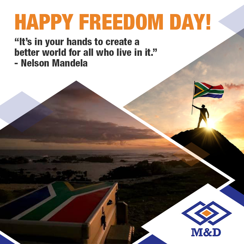 "It's in your hands to create a better world for all who live in it." Happy Freedom Day. #FreedomDay2022