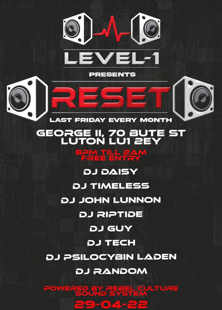 riptidehardcore's tweet image. Catch me playing at Reset on Friday 29th at the Reset party before the big one on the epidemik stage at Connected on Saturday 30th April. Looking forward to be playing at both events. 🎧👊🏻🔥