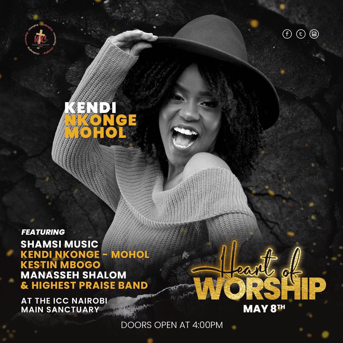 HighestPraiseKE's tweet photo. Here are some of our friends we get to share a stage with on the 8th of May 2022. #heartofworshipkenya is worth attending and it’s totally FREE. #HOW #HOWKE #Worship https://t.co/0FbtnBqlnK