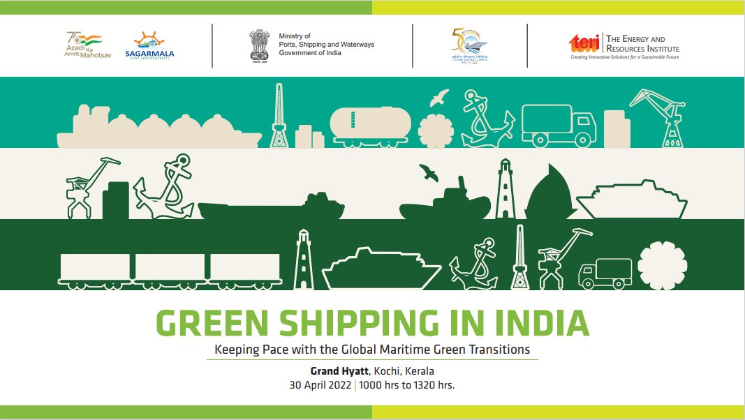 teriin's tweet photo. To unlock the enormous potential of #maritime #green #transition, @shipmin_india, @cslcochin and TERI are organising a workshop on 'Green Shipping in India: Keeping Pace with the Global Maritime Green Transitions' on April 30.
Register here to join👉 https://t.co/ztPOFp2rcm https://t.co/HjphkLrVTW