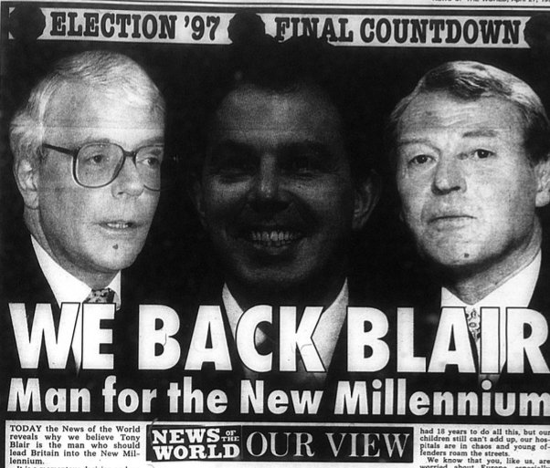 labour_history's tweet photo. #OTD 1997 #Election1997 News of the World comes out for Labour
"Britain is crying out for strong and moral leadership...Tony Blair will lead Britain into the 21st century with vision, courage and inspiration. And he has the party behind him" https://t.co/zF7T05szqf
