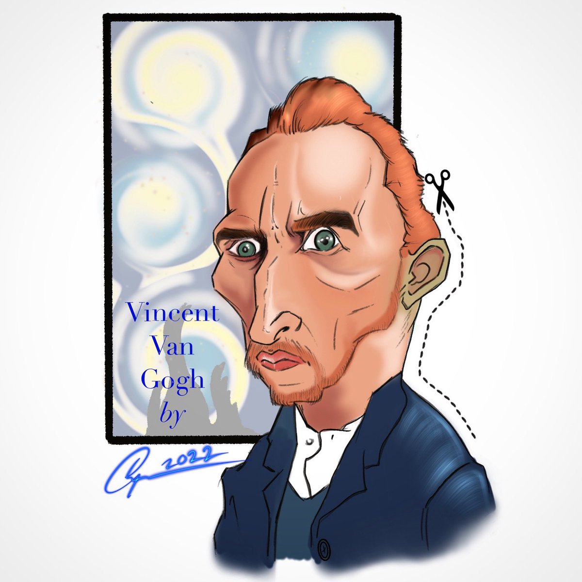 #doodles #ipadart #procreatedrawing #vincentvangogh #starrynight #vangoghmuseum #ear #canyouhearmenow #ipaddrawing #ApplePencil2