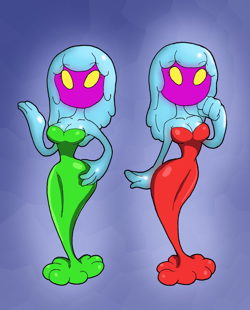 AngerSquared's tweet photo. Time for another Superstar Saga throwback!
Anyone here remember the Jellyfish Sisters? Well here's Merri and Gigi !
#myart #myartwork #SuperMario #fanart #characterdesign #JellyfishSisters #SuperstarSaga #MarioandLuigi #design #ArtistOnTwitter https://t.co/hcXKfuisVs