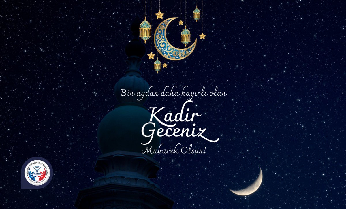 Bin aydan daha hayırlı olan Kadir Gecemiz mübarek olsun. #kadirgecesi