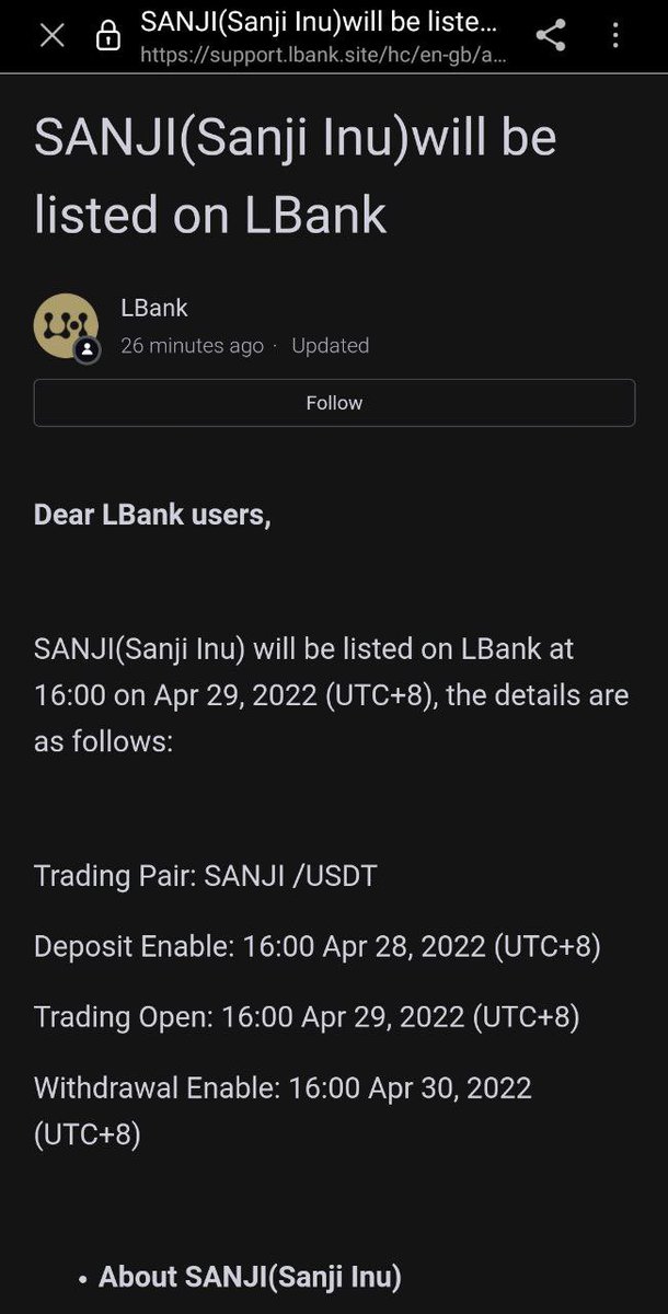 sanjiinu_tw's tweet photo. https://t.co/YwtjcMdeEM.

NEXT👇👇👇👇

MEXC 🔥

HOTBIT 🔥

HUOBI  🔥 https://t.co/LXRSLSKRLo