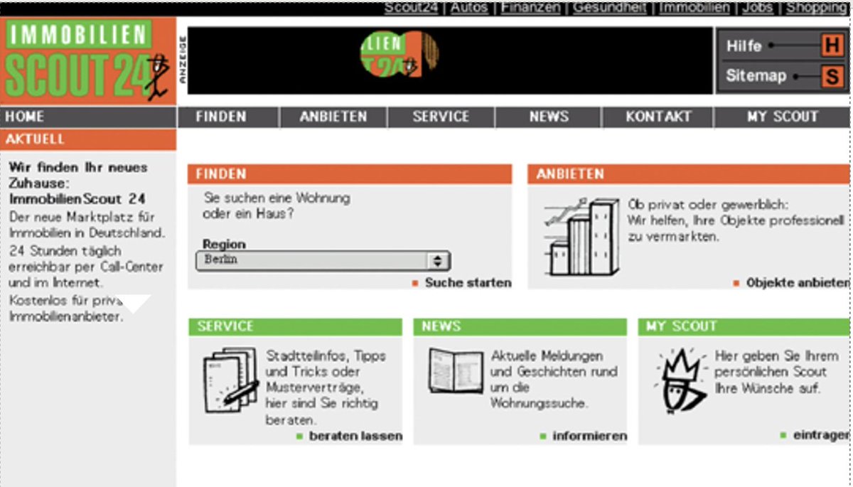 Immobilienscout's tweet image. Design oder nicht sein! 
ImmoScout24 1998 👉 wer erinnert sich? #weltdesigntag