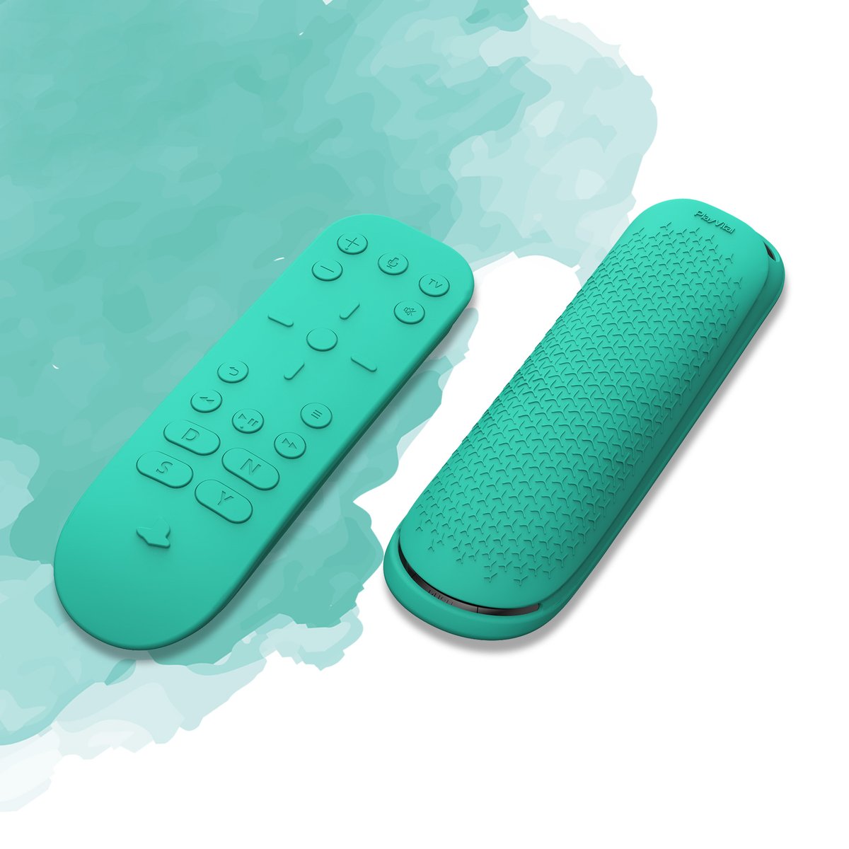 PlayVitalGaming's tweet photo. 👩‍🚀 If we still have one sentence time, we may say: Please don’t forget that we also have protective cases designed for remote controls. 

Aqua Green or Blue, which is better for your setups? 🥤

#playvital #ps5 #ps5remote #fullsetskin #ps5live #gamingsetups https://t.co/RMmzmj66pA