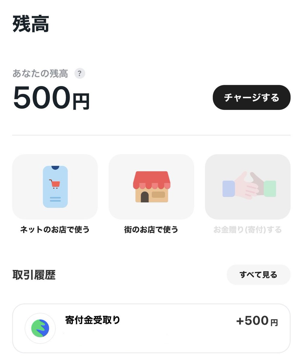 前澤友作のお金贈りもらいました！