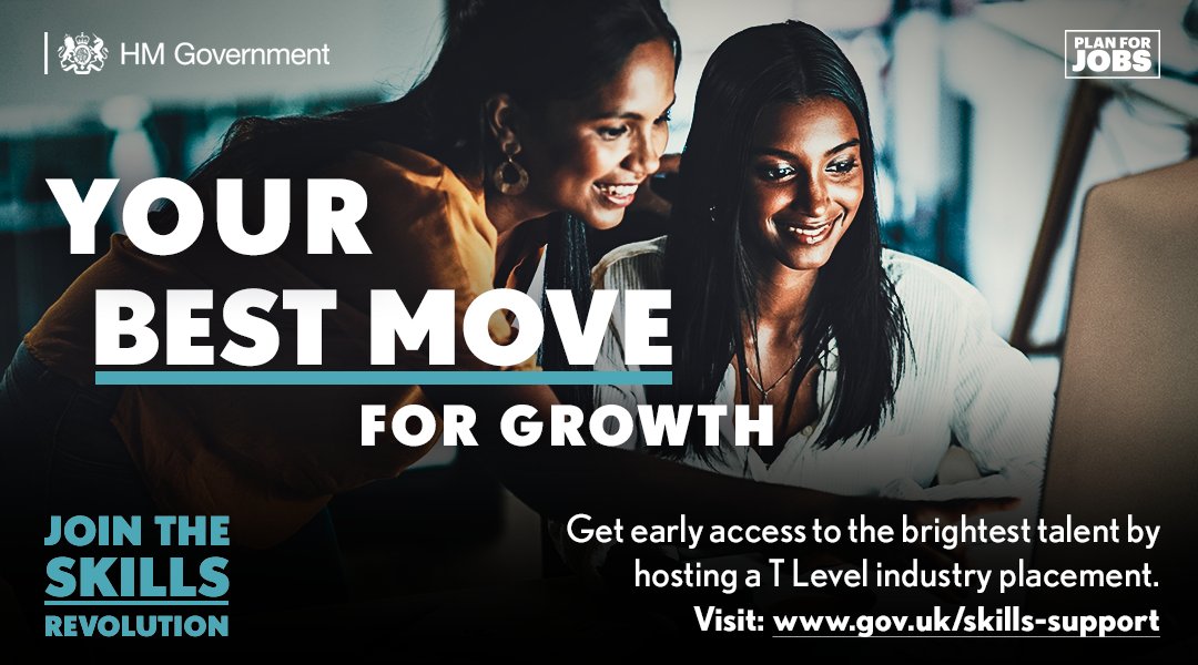 It’s #NationalWorkExperienceWeek! Traineeships and T Levels are a great way for employers to give young people the chance to experience the world of work – and there are business benefits too. 

Find out what could work for you: find-employer-schemes.education.gov.uk

#SkillsForLife