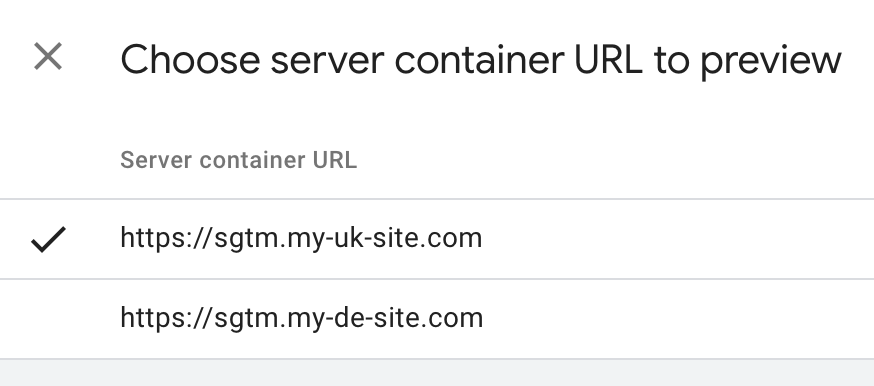 SimoAhava's tweet photo. You can now add multiple domains into the Server container settings. This makes it possible to switch Preview context when in Preview mode. Makes life with multi-domain setups much easier.

#gtmtips #measure https://t.co/KIISNwZKwe
