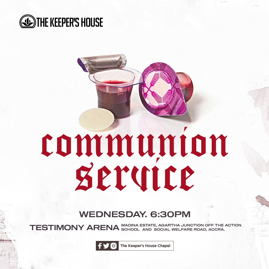 Thekeepershouse's tweet photo. Tonight we fellowship and partake of the communion with our Father @franciswaubyn at the Testimony Arena. Take charge of the rest of the week and let the blood speak for you. Blessings
#midweekservice
#Salvation2022
#GodwillSaveUs https://t.co/kxgPETUyV1