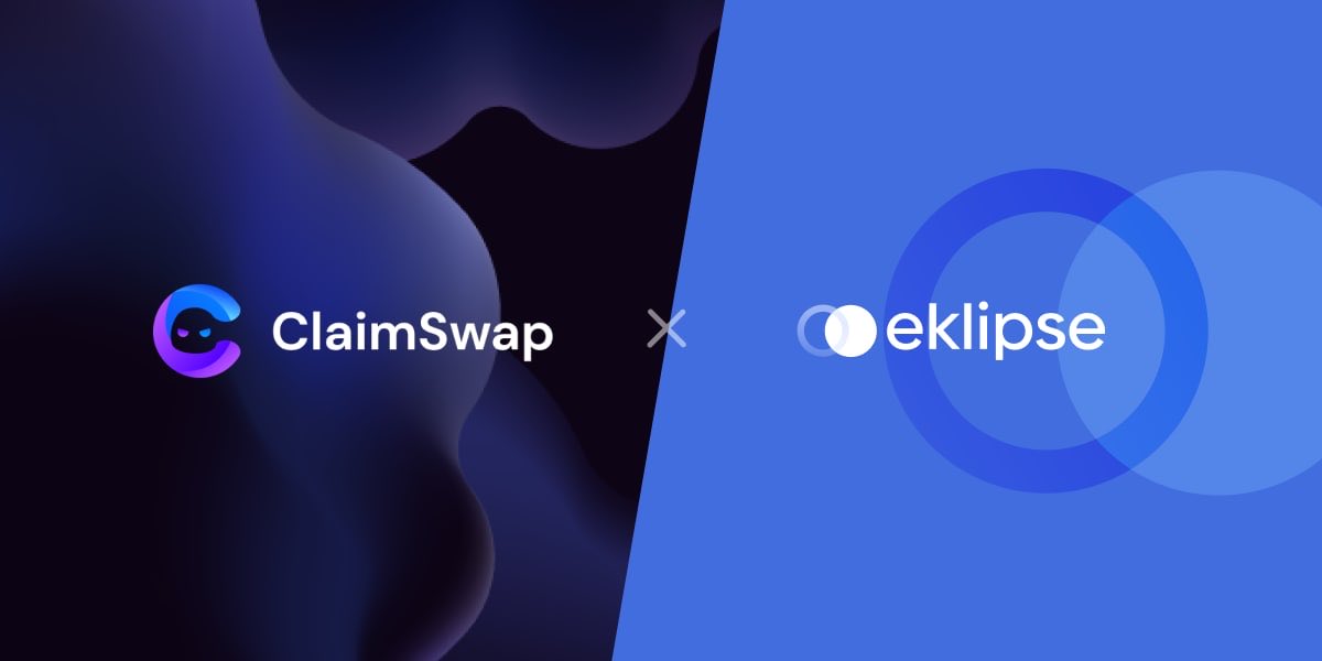 🚀ClaimSwap X eklipse
Official Partnership Announcement
We are too thrilled to announce our Official Partnership with <a href="/claimswap/">ClaimSwap</a> 
이클립스는 클레임스왑과 전략적 파트너십을 체결했습니다. 양사는 단발성에 그치는 것이 아닌, 지속적인 협력의 방안을 모색하고 있습니다.