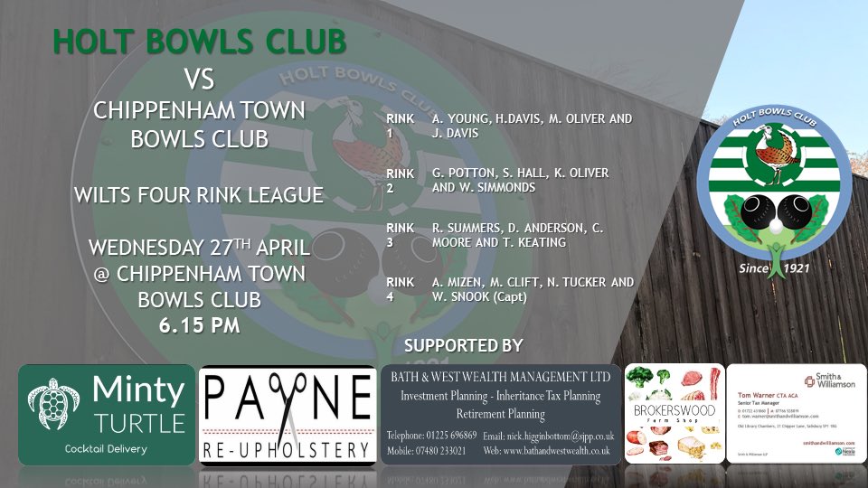 Holt Bowls Club tweet media