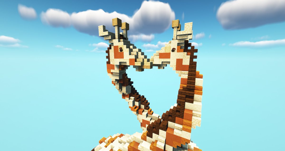 Xander_Builds's tweet photo. #minecraftbuilds #minecraftbuild #minecraft I made some beautiful giraffe love. 😁 https://t.co/1zNPcmgKHb