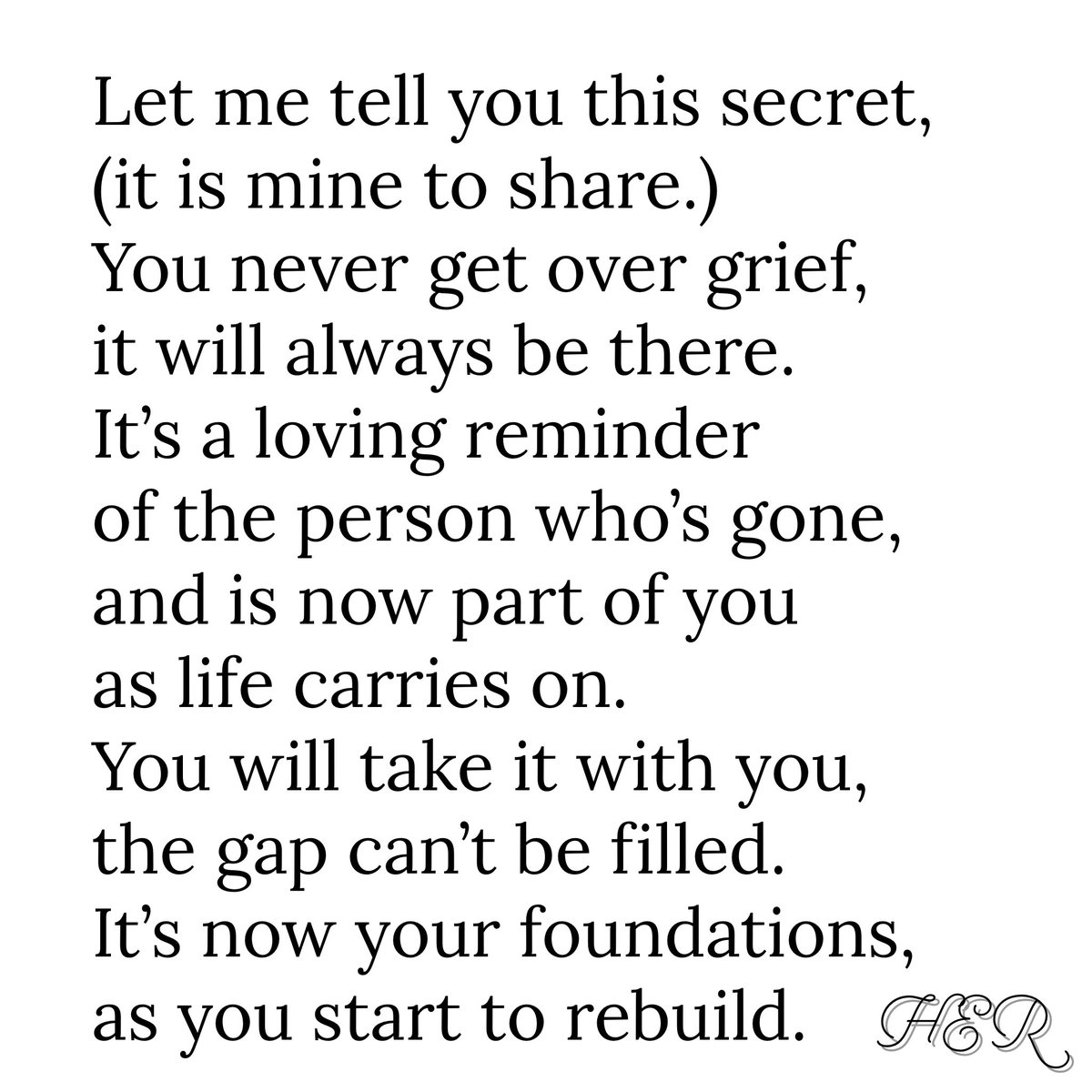 HERWordsUK's tweet photo. Let me tell you this SECRET
(it is mine to share)

A #poem I wrote in response to today’s #FromOneLine 187

#vss365
#Grief https://t.co/PLbkW4O3jp