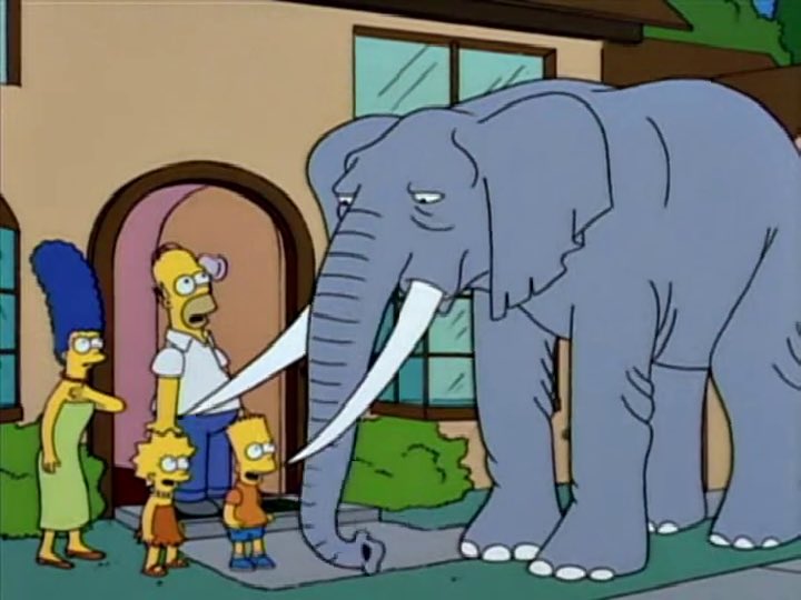 New episode! ‘Bart Gets an Elephant’ (S5 E17). In which Bart gets an elephant, and we marvel at the rippling torso of <a href="/dannyelfman/">Danny Elfman</a> who is also renowned for his astute retweets. #simpsons stayathomer.buzzsprout.com/955306/10508232