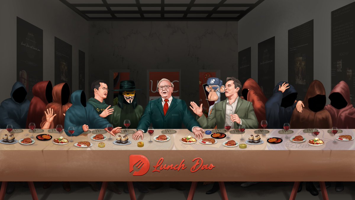 LunchDAO(🍽,🍽) (@lunchdao) on Twitter photo It's time to break the traditional finance order. Power lunch with <a href="/WarrenBuffett/">Warren Buffett</a> will be the best opportunity for us to talk with the financial crocodile, and we will make this last lunch remembered in history!
Leave your address and retweet for a very meaningful gift. It's time to break the traditional finance order. Power lunch with <a href="/WarrenBuffett/">Warren Buffett</a> will be the best opportunity for us to talk with the financial crocodile, and we will make this last lunch remembered in history!
Leave your address and retweet for a very meaningful gift.