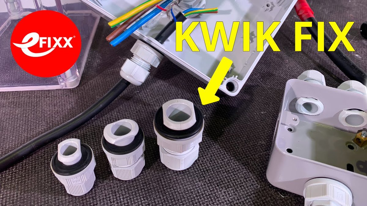 HylecAPL's tweet image. See how easy the Kwik Fix Cable Glands are to use via this great video from @efixx247 When cable management space is tight you can still achieve an IP66 rated connection: ow.ly/pAxf30sc5pP #electricalparts #KwikFix #CableGlands