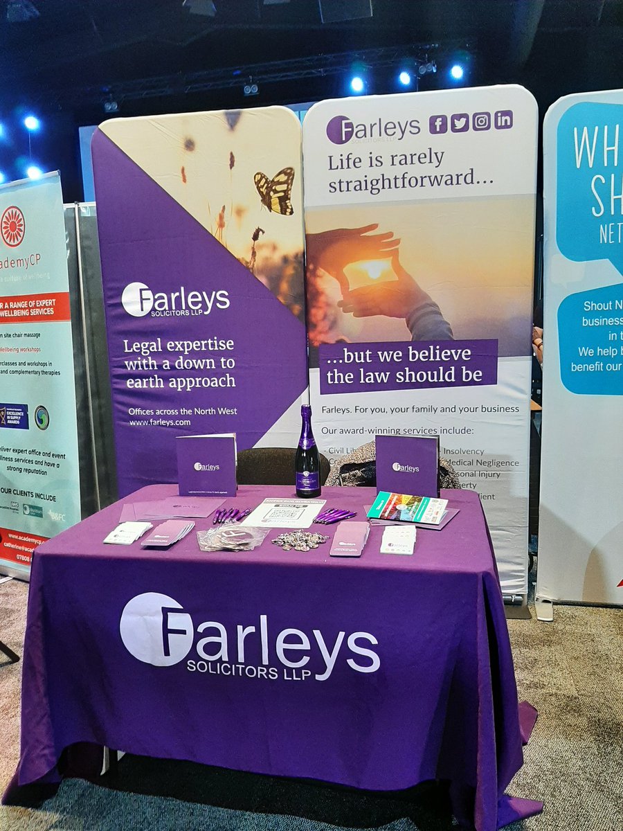 FarleysLaw's tweet photo. At a loose end? We're at @impactlancs in Burnley for #LoveLocalExpo today from 9am-3pm. Come on down and chat to the team and enter our giveaway! https://t.co/GxMZ2ijcpH