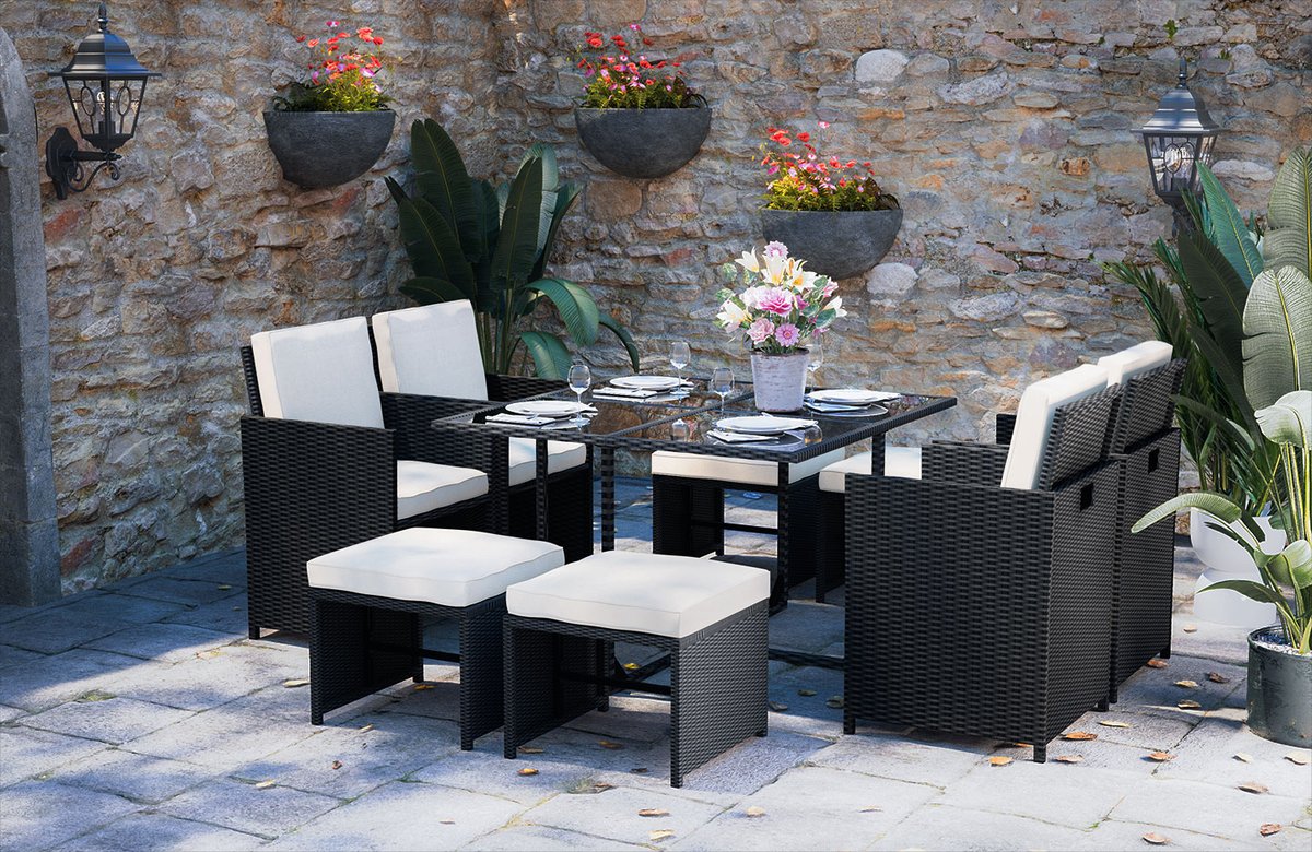 Fast &amp; Free Delivery, and you needn't pay any tax fee. 🥳
The rattan dining table features a thick layer of tempered glass on top which is super-easy-to-clean allowing you to relax as you dine outdoors.
UK: bit.ly/3vlCVxQ
EU: bit.ly/3xWGE6H
#rattan #furniture