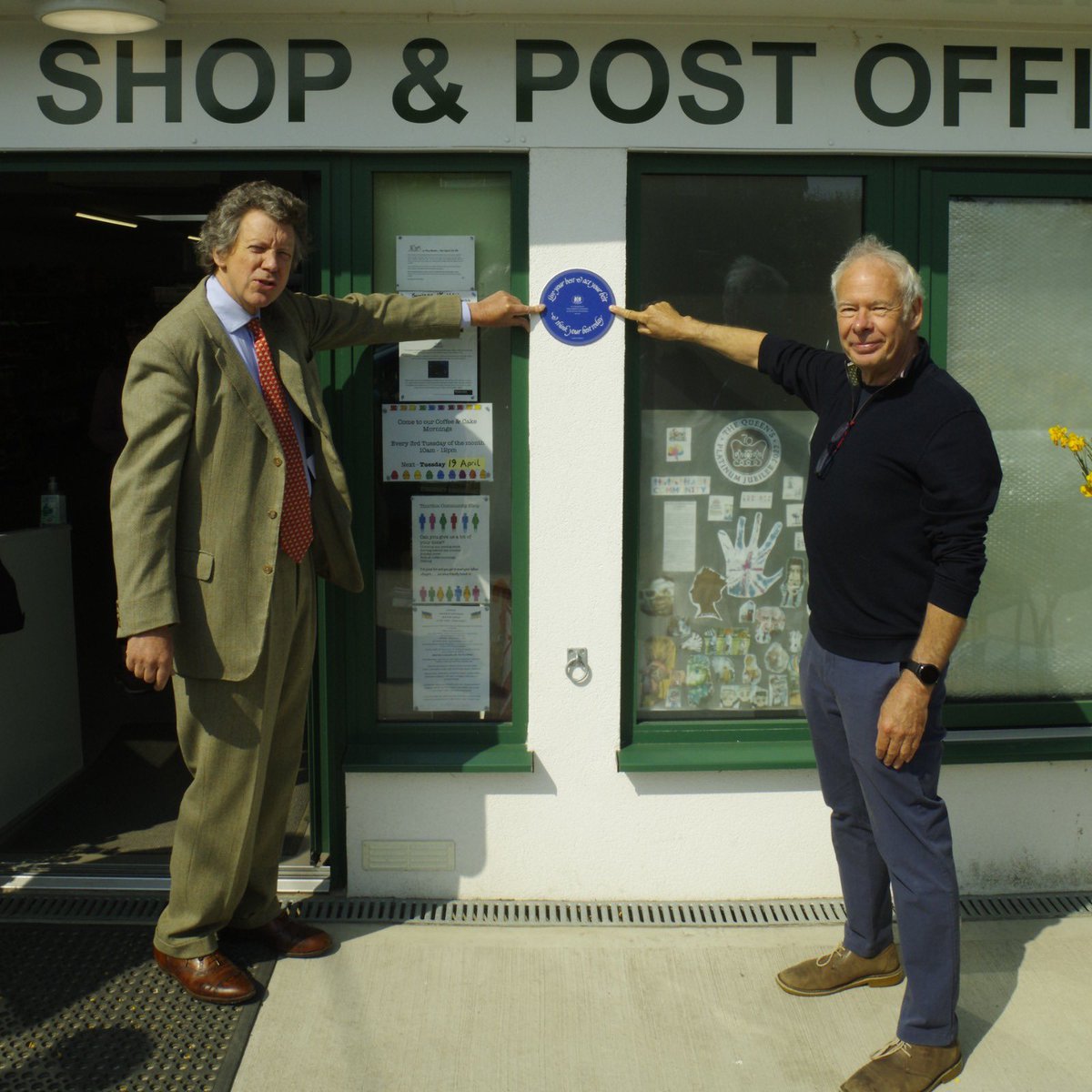 thurltonshop's tweet photo. Thankyou Sir Nicholas Bacon @RaveninghamG for presenting us with our ‘blue plaque’ 😁 #community https://t.co/QzTA72X71k