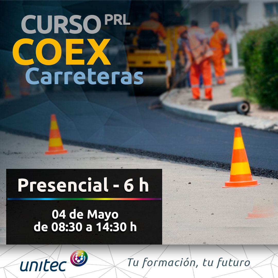 UnitecFormacion's tweet photo. Curso PRL en conservación y explotación de carreteras (COEX).👉🏻 04 Mayo 08:30 a 14:30 h

🚧Obtén el título como experto en prevención de riesgos laborales y amplia así tus oportunidades de trabajo.

👨🏻‍🏫 Presencial de 6H

👉🏻 https://t.co/tjJM6f5NSd

Tel: 963298881
Whtspp: 691133460 https://t.co/eOOZctP2W4