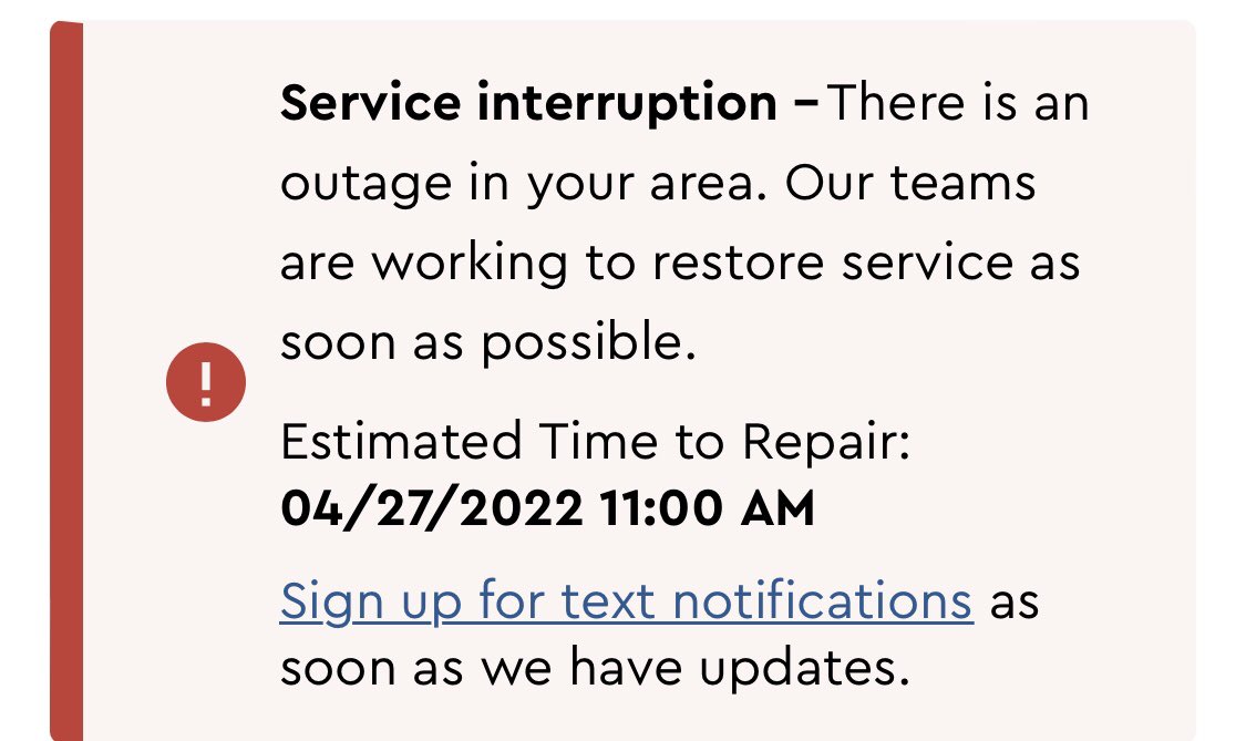 FreemonRocks's tweet image. @CoxComm #Coxcommunications #CoxComm so the internet goes out at appx 12am in my area and you have an estimate repair time of 11am? Really? Bullshit. Overcharging ass company. High speed my ass. Your technicians should be on #HighSpeed fixing this! I don’t care what time it is.