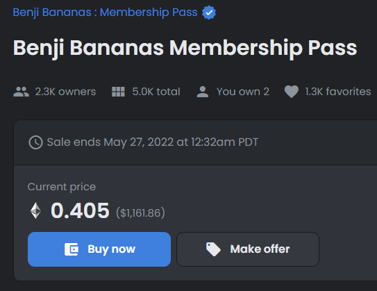 theWord_eth's tweet photo. LFG @BenjiBananas, caught at 0.16, currently at 0.405 https://t.co/6qJwc9cRVp