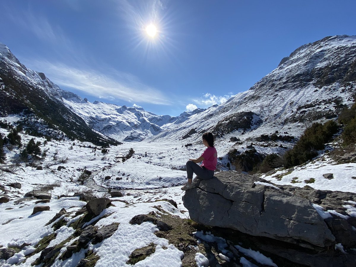 Valle de #Otal en #Bujaruelo 24 de abril 2022 el #invierno resiste en las alturas del #pirineoaragones