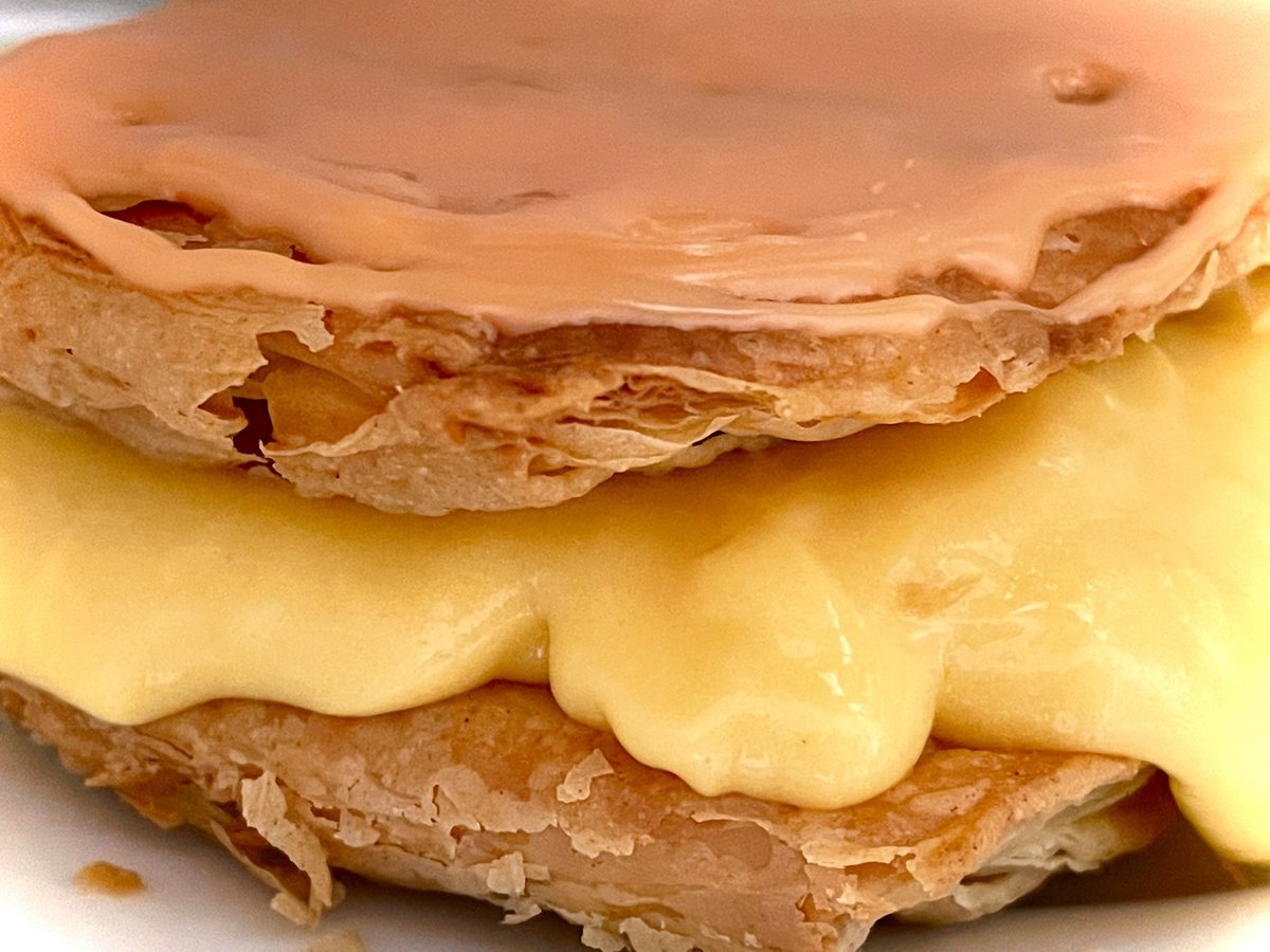 Homemade kingsday tompouce - when your spouse is lactose and wheat intolerant…