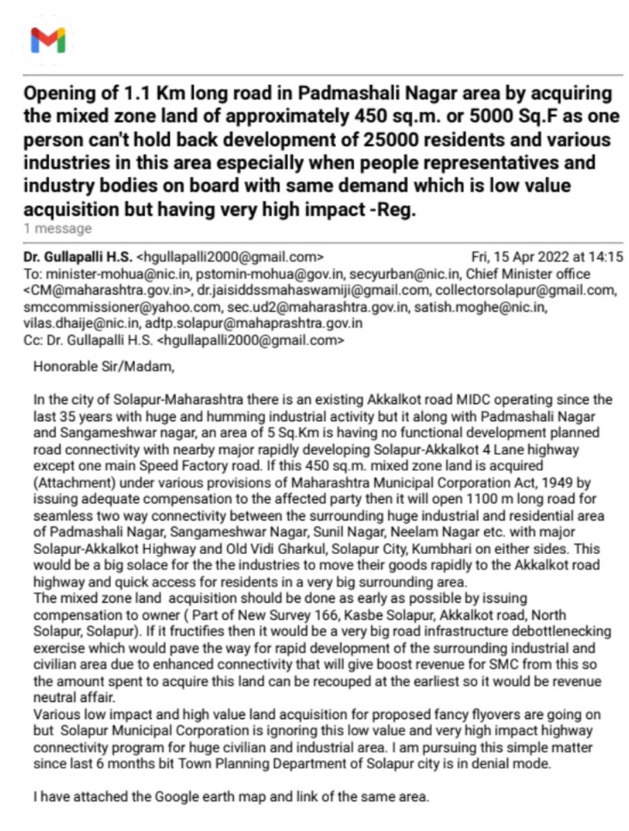 GP4IND's tweet photo. It's dichotomous situation where GoI is trying to identify low value high impact projects as they want to deploy huge flux of collected taxes in the most productive manner but somehow @smcsolapur is not being directed by @HardeepSPuri ji of @MoHUA_India to do my work. @PMOIndia https://t.co/k9qxv82tHP