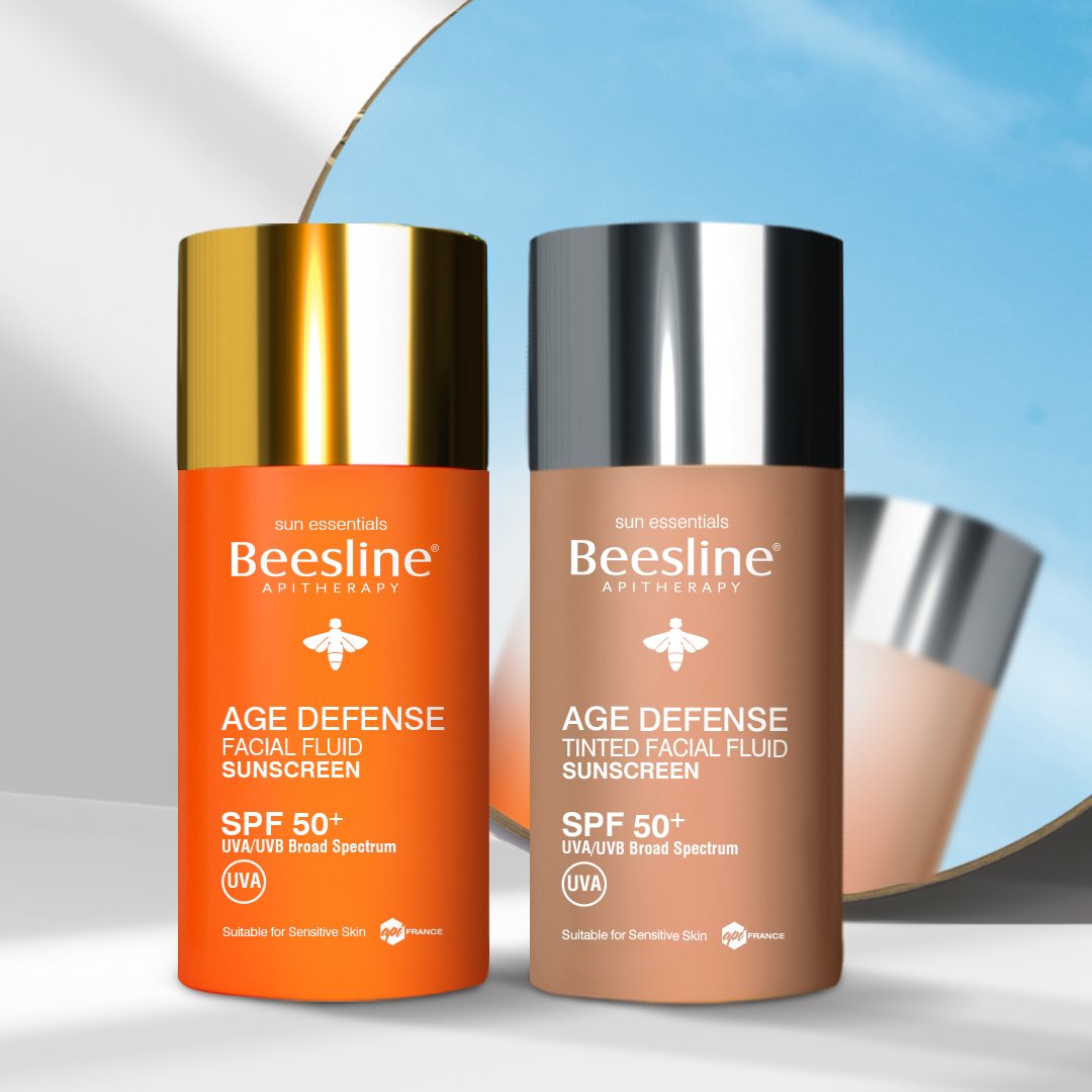 beeslinecare's tweet photo. Go for our tinted or non-tinted Age defense facial fluid sunscreen for protected skin all day long! Which one would you choose?🤎🧡
#Beesline #NatureinourCosmetics #NaturalConfidence #Ramadan
#بيزلين #الطبيعة_في_مستحضراتنا #ثقي_بطبيعتك #رمضان_كريم #واقي_شمس https://t.co/2qLvWrnIR0