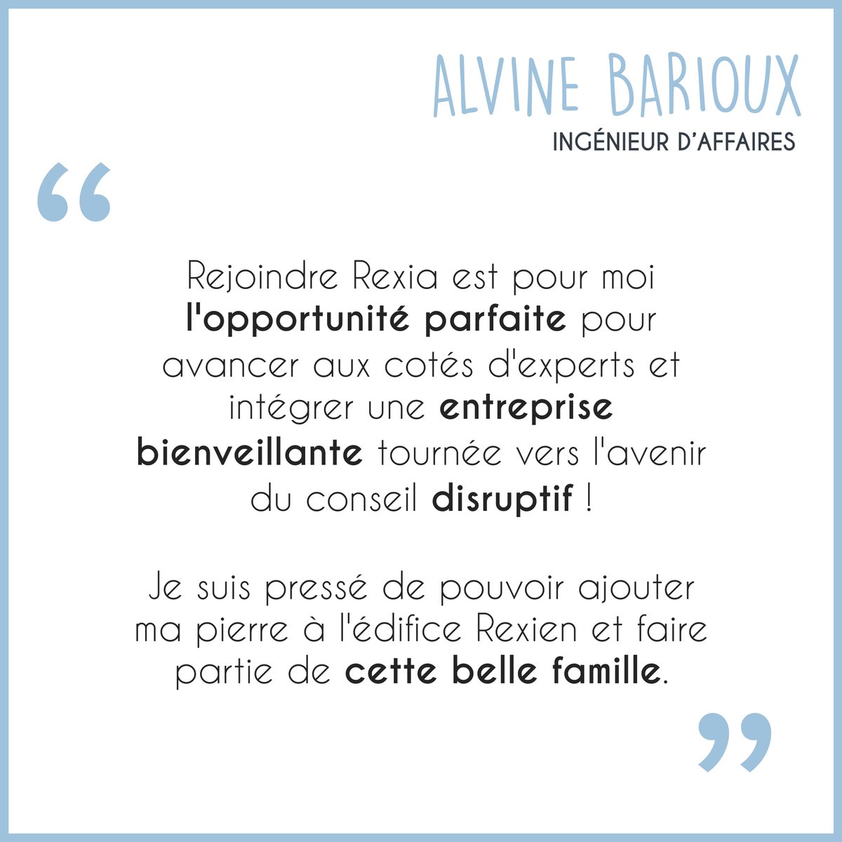 [La famille s'agrandit 🥳]

Nous sommes ravis de vous présenter Alvine Barioux, nouvel ingénieur d’affaires ! 

Il est arrivé plus déterminé que jamais et débordant d’énergie ! 

#Welcome to the #team REXIA ✈️