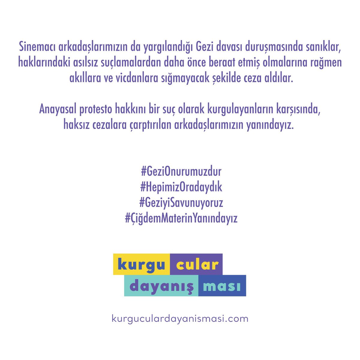 KurguDayanisma's tweet image. #GeziOnurumuzdur
#HepimizOradaydık
#GeziyiSavunuyoruz
#ÇiğdemMaterinYanındayız