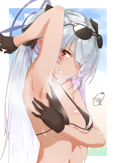 イオリ…腋見せて…
#ブルアカ
#ブルーアーカイブ 