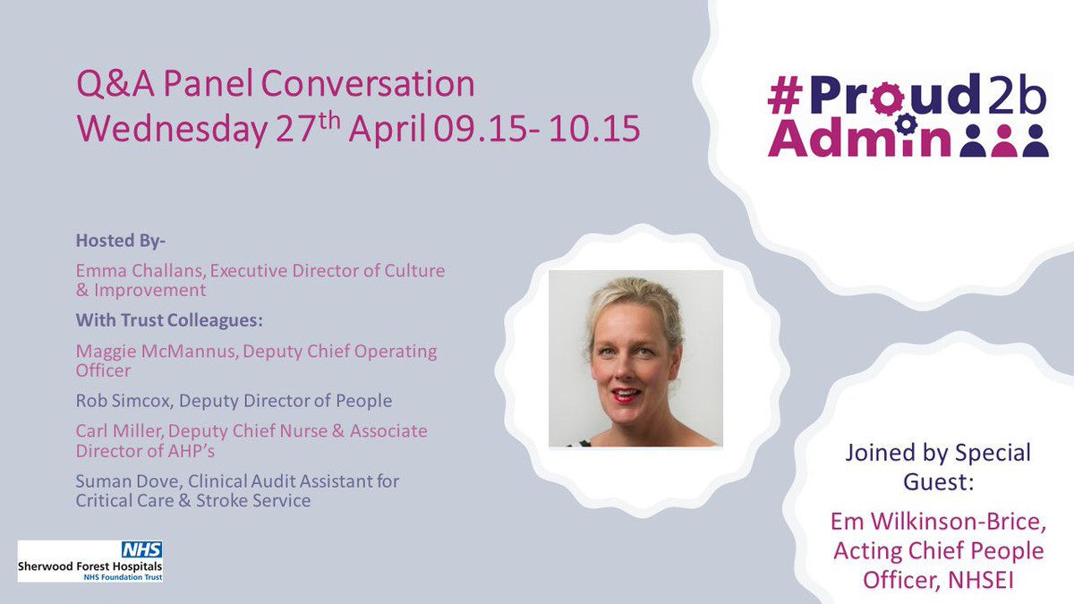 ONLY 20 mins before we go live <a href="/SFHFT/">Sherwood Forest Hospitals NHS FT</a> to recognise and hold a conversation with our guests. 🔽🔽
Not to be missed #TeamSFH