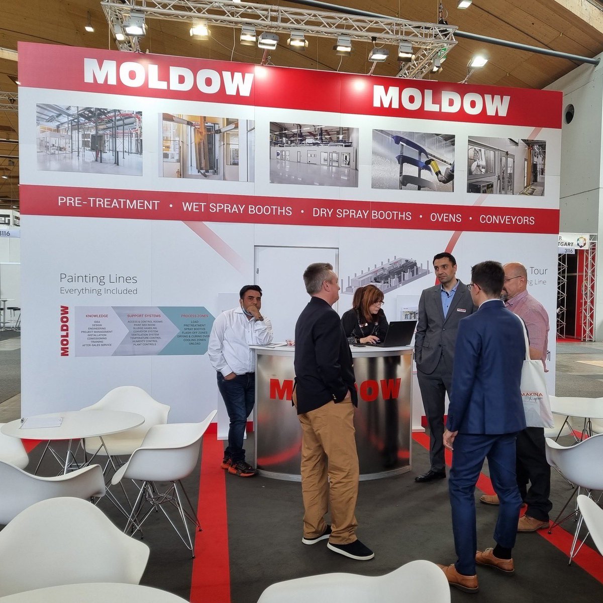 MoldowDK's tweet photo. After a great first day at PaintExpo yesterday, we are now looking forward to this new day ahead. Meet us in Hall 3, booth 3116 ✔️

#Moldow #PaintingLines #Painting #PowderCoating #WetPaint #Metal #Plastic #Wood #Exhibition #Fair #PaintExpo #paintexpo2022 https://t.co/F3KKYnDAVh