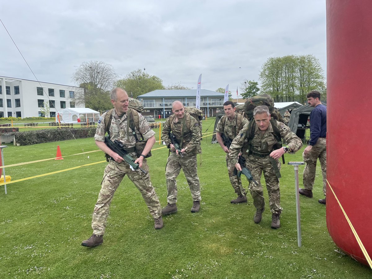 It’s Triple Crown Challenge day today! Teams from across the AGC come together to compete. ETS (S) have 4 teams competing in the March &amp; Shoot and Military Skills competitions. Our Vets M&amp;S team and Mil Skills team have already set off bright and early! <a href="/ArmyEducators/">Army Educational and Training Services</a>