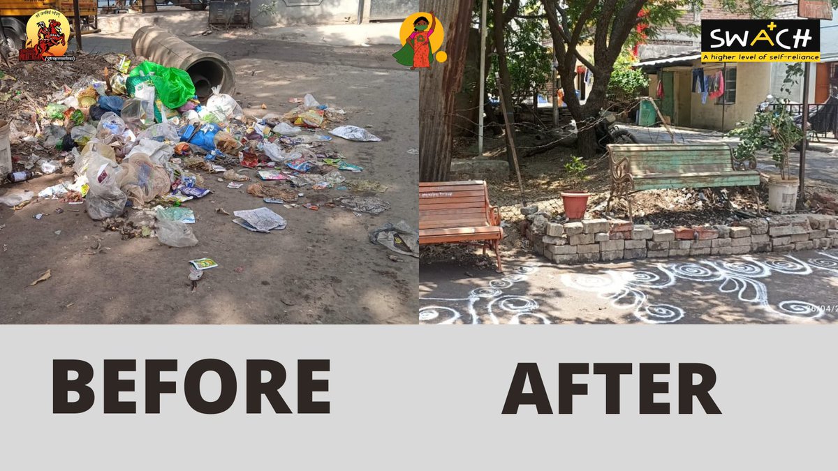 swachcoop's tweet photo. Another chronic spot eliminated by @PMCPune and #swachocoop in #Kondhawa
#SWaCHDaily
#Pune #wastepickers #MyCityMyPride #NewUrbanIndia #AzadiKaAmritMahotsav #SwachhBharatMission
@MoHUA_India @Secretary_MoHUA @AmritMahotsav @SwachhBharatGov https://t.co/3wstU8nthI