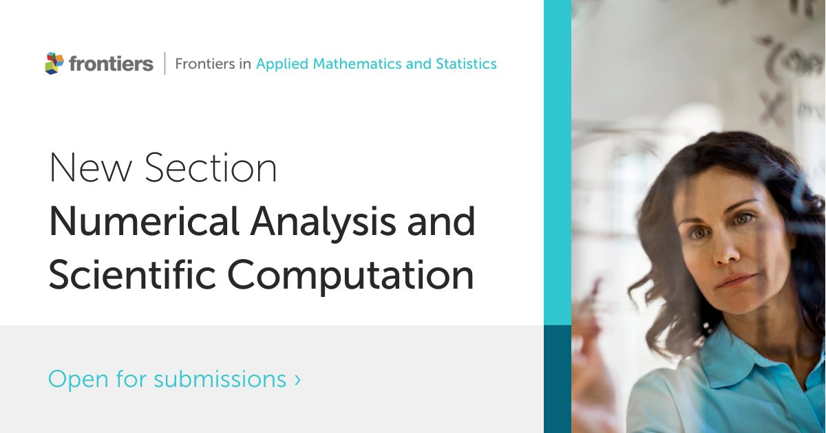 FrontMathsStats's tweet image. Prof. Eric Chung of the Chinese University of Hong Kong has joined as our new Specialty Chief Editor of #NumericalAnalysis and #ScientificComputation for Frontiers in Applied Mathematics and Statistics
Ready to receive your submissions
Discover more: fro.ntiers.in/NumAnalysisSci…
