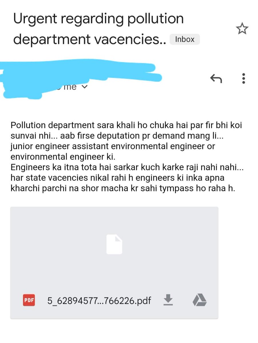 ShweDhull's tweet photo. (1/2) कभी कभार रेगुलर भर्ती के बारे में भी सोच लें.. Once in a while??
क्यूँ हर बार already service ��ें लोगों को यहाँ वहाँ करके काम चलाना??
यदि यह सच है कि हरियाणा pollution control बोर्ड में स्टॉफ की भारी कमी है और सरकार भर्ती करने के मूड में नहीं तो सरकार गलत है. https://t.co/dmIiA67GYD
