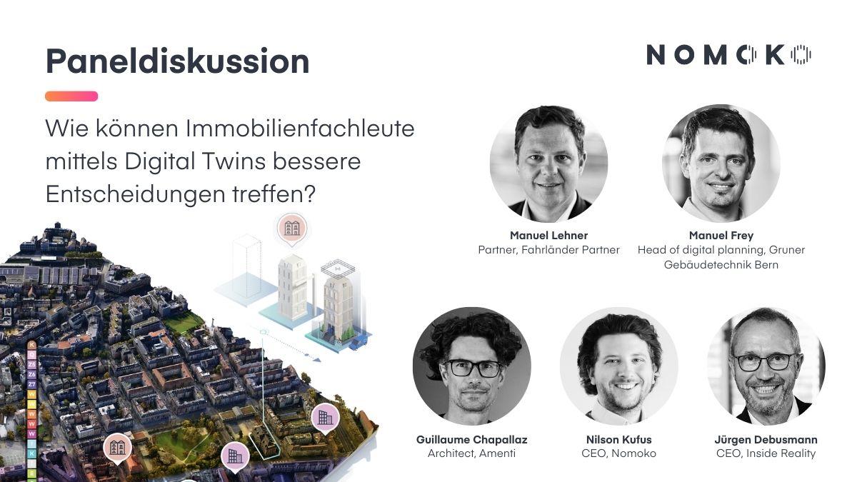 Neugierig, wie digitale Zwillinge verwendet werden können, um bessere Immobilienentscheidungen zu treffen? 🏘️ Melden Sie sich zu unserer Podiumsdiskussion an 🎫 hubs.la/Q018MsL20

#FPRE #Gruner #Amenti #InsideReality #Nomoko <a href="/Swissbau/">Swissbau</a>