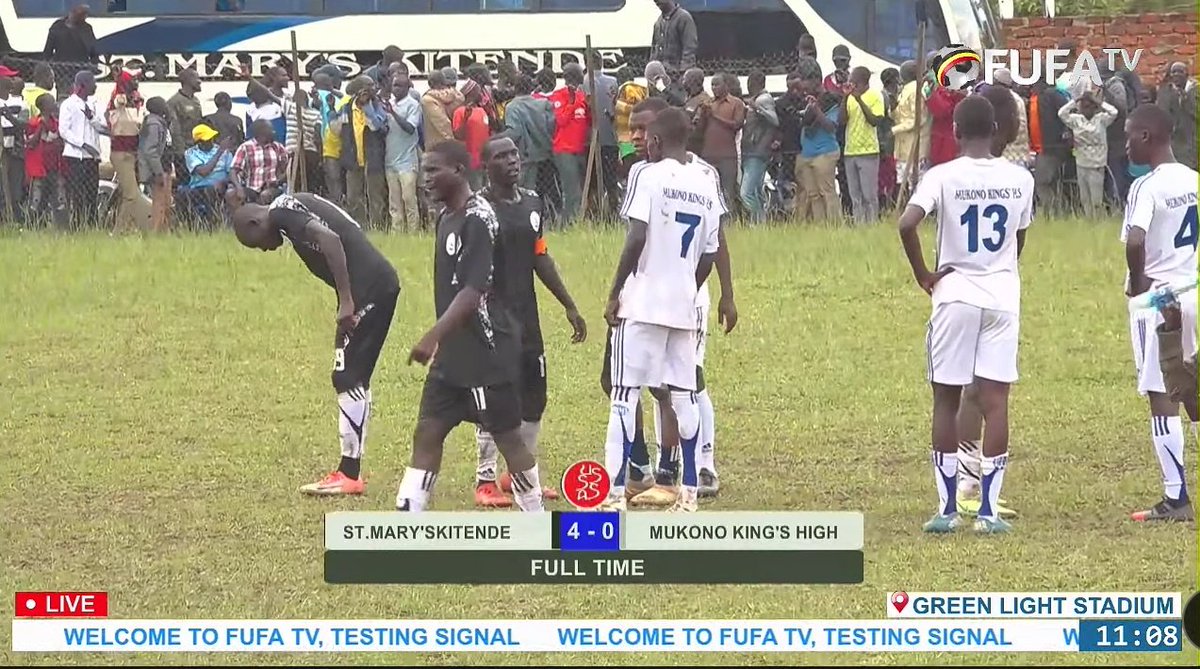 Full Time: St. Mary's Kitende 4-0 Mukono Kings.
