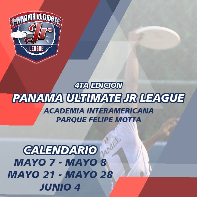 fpanamaultimate's tweet photo. 4ta Edición 
PANAMA ULTIMATE JR LEAGUE 2022
Calendario de Juegos
Sábado 7 de mayo
Domingo 8 de mayo
Sábado 21 de mayo
Sábado 8 de mayo
Sábado 4 de junio
#PanamaUltimateJrLeague  #PanamaUltimateJrAcademy
#PanamaUltimate #fpanamaultimate #FundacionPanamaUltimate #EspirituDeJuego https://t.co/z04yBXzjnf