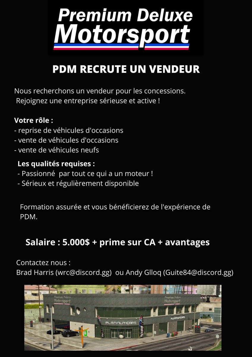 SA_PDM's tweet photo. PDM recrute un vendeur ! https://t.co/TVWkg3kuWJ