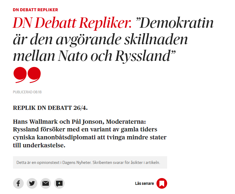 (M) utrikespolitik tweet media