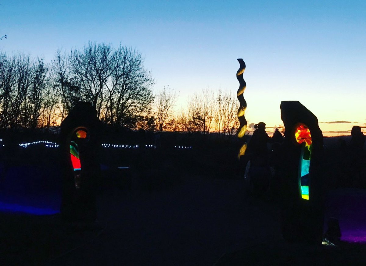 The entrance to the Labyrinth stage (main) at dusk <a href="/CrichTramway/">CrichTramwayVillage</a> where <a href="/thecharlatans/">The Charlatans</a>  <a href="/thecribs/">The Cribs</a> <a href="/thisisthekit/">This Is The Kit</a> <a href="/Tim_Burgess/">Tim Burgess</a> <a href="/Lizmusic/">Liz Lawrence</a> <a href="/PeanessBand/">Peaness</a> <a href="/fionabevan/">Fiona Bevan</a> <a href="/cucamarasband/">CUCAMARAS</a> <a href="/crich_brass/">Crich Brass</a> will do their thing #signals #signalsfestival #music #film