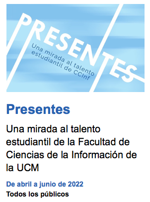 CasaLector's tweet photo. #Exposición: #Presentes
Una muestra del talento de los estudiantes de la
@UCMCCInf en disciplinas como la #ilustración, la #fotografía y el #diseño
De abril a junio en #CasaLector
#PresentesExpo #CCInf @novisucm @unicomplutense #UCM
ℹ️👉https://t.co/C7aeOrWGtx https://t.co/RjEgr2VktR